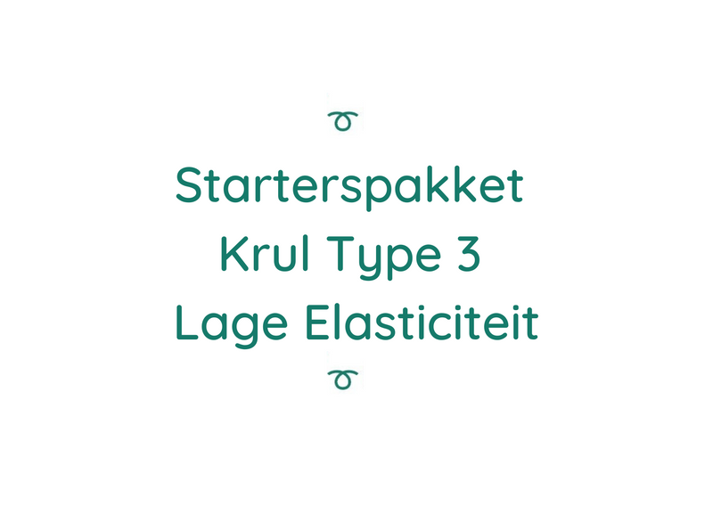 Starterspakket Krul Type 3 Lage Elasticiteit