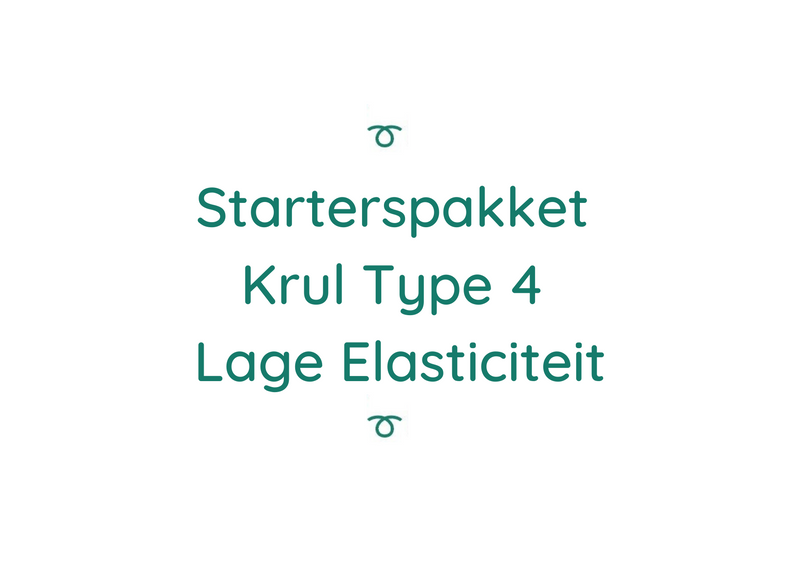 Starterspakket Krul Type 4 Lage Elasticiteit