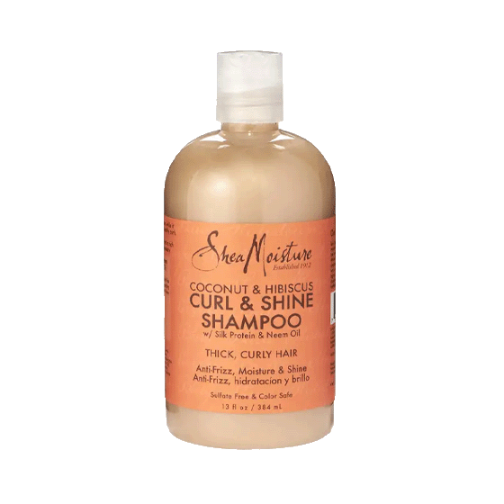 Shea Moisture Coconut And Hibiscus Curl And Shine Shampoo 384 Ml Curlygirlfriendly