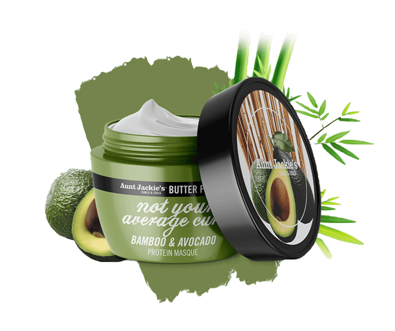 Aunt Jackie’s Butter Fusion Not Your Average Curl Bamboo & Avocado Protein Masque 8oz
