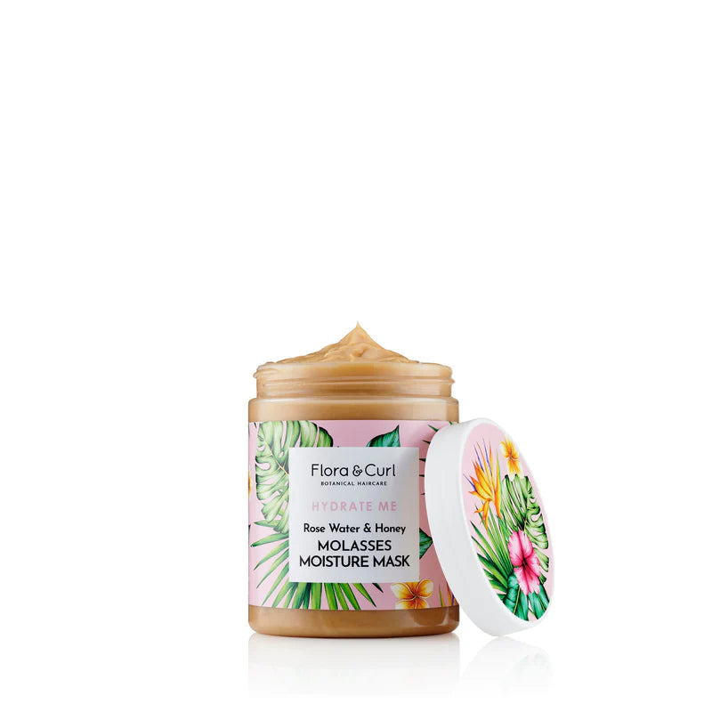 Flora & Curl Rose Water & Honey Molasses Moisture Mask 300 ml